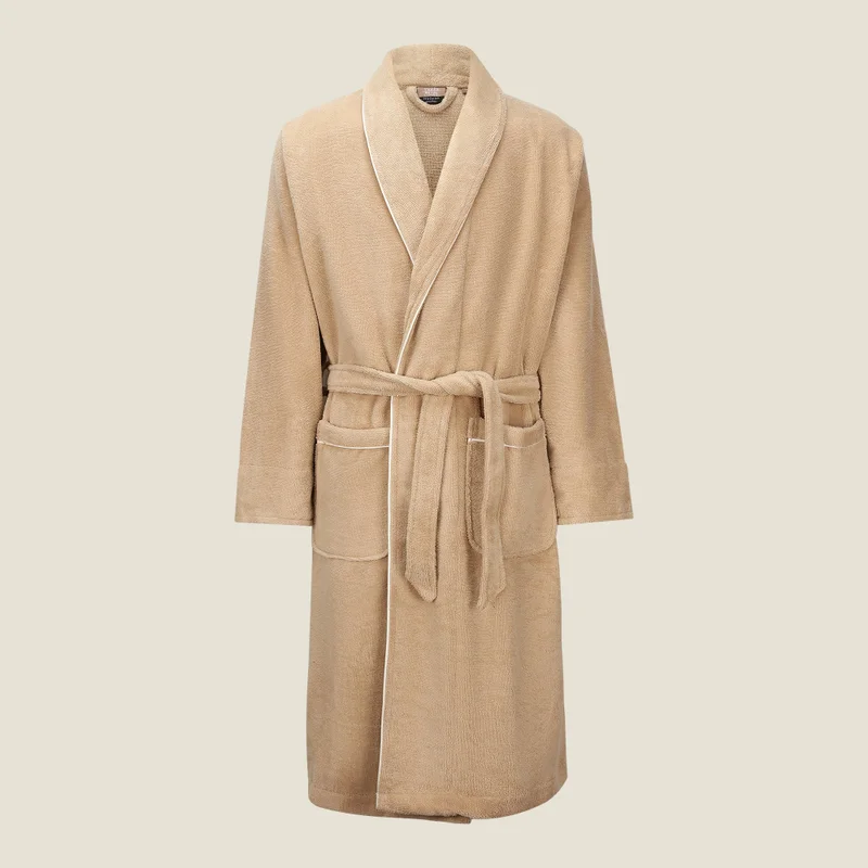 DWELL HOTEL ELEGANCE BATH ROBE-XL-BEIGE