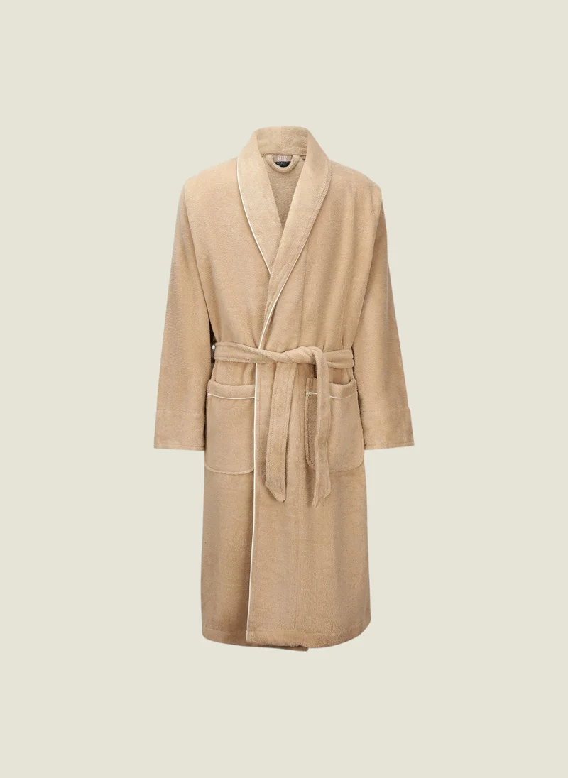 Dwell HOTEL ELEGANCE BATH ROBE-XL-BEIGE