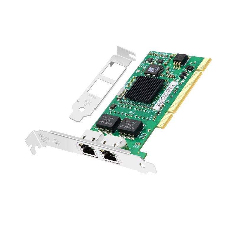 Jeirdus with Intel Chipset 82546 Dual Port Gigabit 8492MT PCI Server Network Card 1000M RJ45 NIC Ethernet Desktop Adapter - Image 1