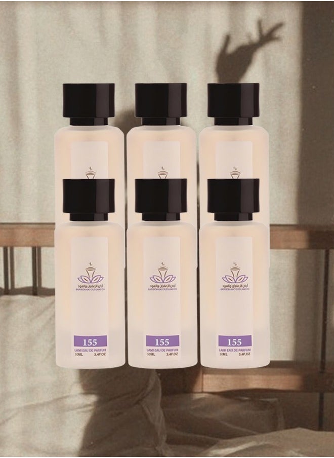 Ard Al Zaafaran - 6 Pieces Louis Vito Perfume Number 155 For Women 50ml EDP - Image 1