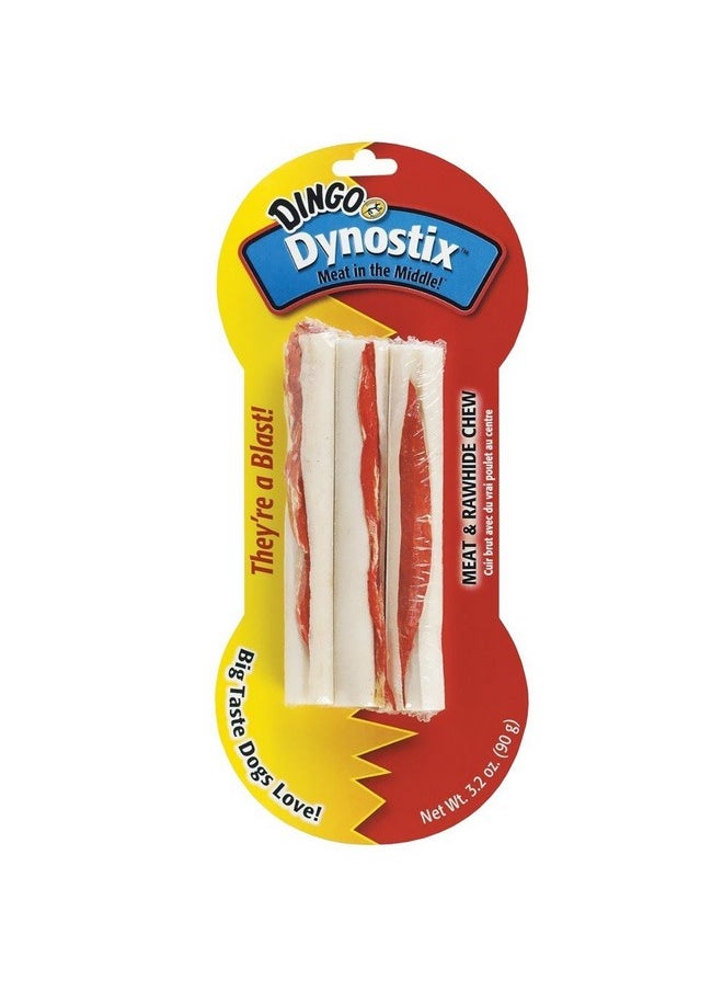 Dingo Ddb99033 Dynostix Rawhide Treats, White,3Count 