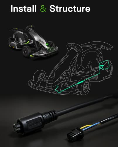 stio Frame Spring Wire Compatible with Ninebot by Segway Go Kart Kit Gokart PRO Refit Smart Scooter Replacements Frame Spring Line GoKart Original Accessories - Image 2