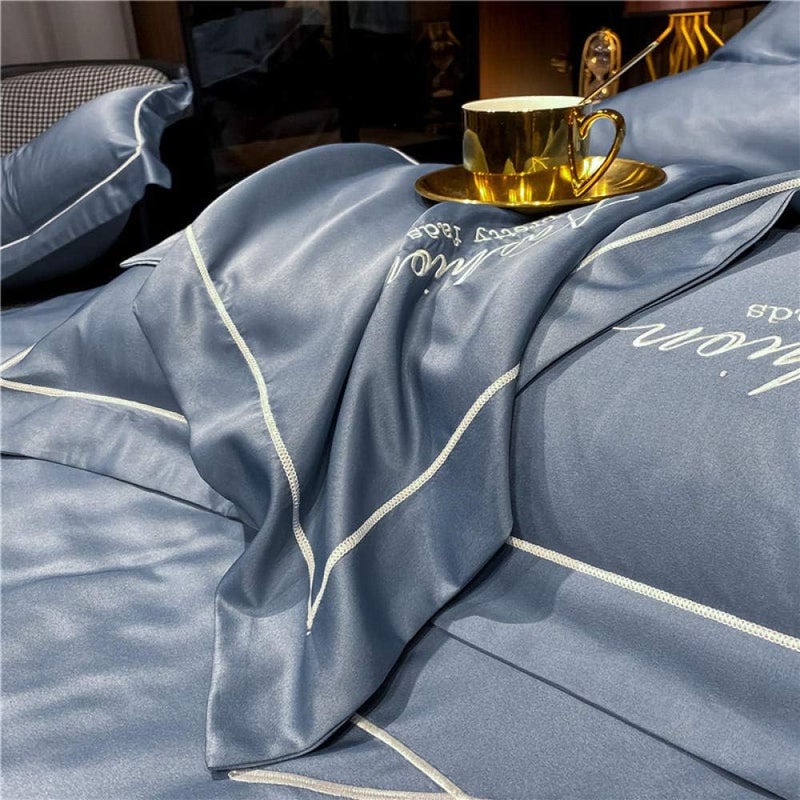 Bedding Bag Bedding for Boys Quilt Quilt Cover Printed Quilt Cover Soft Bedroom Bed Cover (Double Room) (Syss480 1.8M Bed 4 Pieces) - Image 3