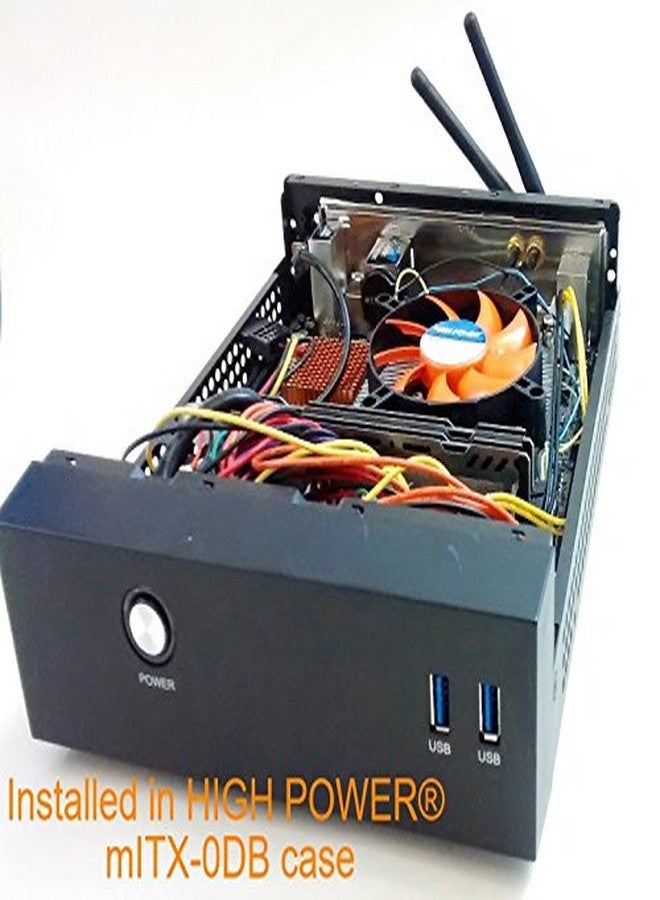 هاى باور مروحة تبريد معالج Intel LGA 1150 1151 1155 1156 1156 منخفضة الارتفاع وهادئة بقطر 80 مم، مناسبة لأجهزة الكمبيوتر الصغيرة والمتوسطة الحجم (Mini ITX، Micro ATX، mITX) ووحدات الكمبيوتر الشخصية (Micro ATX، mITX) ووحدات الكمبيوتر الشخصية (i5، i7). - Image 5