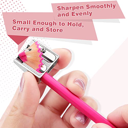 Tamaki 8 Pack Handheld Metal Pencil Sharpener with 2 Holes for Schools, Offices, Homes, Art Projects - Image 3