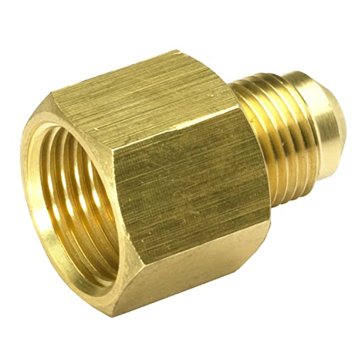 Celestial Fire Glass Celestial 3/8" Male Flare by 1/2" Female NPT Coupling, Brass Adapter for Outdoor Gas Fire Pits, Fireplaces, and Grills - Image 1