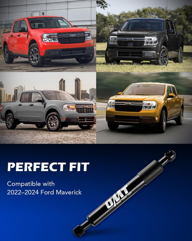Orion Motor Tech Truck Tailgate Assist, Pickup Tailgate Lift Assist Kit Compatible with 2022 to 2025 Ford Maverick, Heavy Duty Steel Tailgate Shock Absorber Tailgate Damper with Mount - Image 3