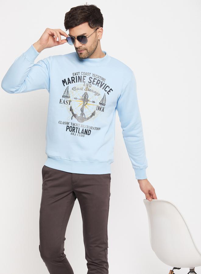 Duke High Neck Graphic Print Sweatshirt - Image 4