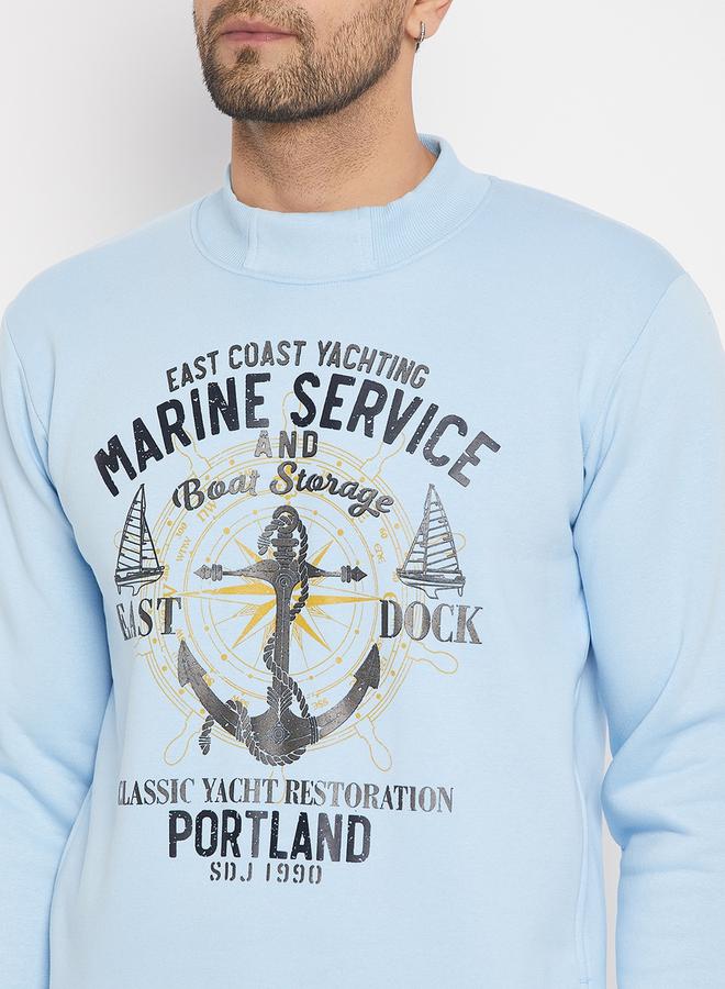 Duke High Neck Graphic Print Sweatshirt - Image 2