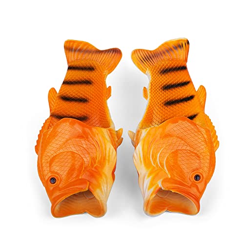 Coddies Fish Flip Flops - The Original Fish Slippers - Christmas Gift, Unisex Sandals, Bass Slides, Pool, Beach & Fishing Shoes (Orange | 7-8 Men | 9-10 Women | EU 40-41) - Image 3