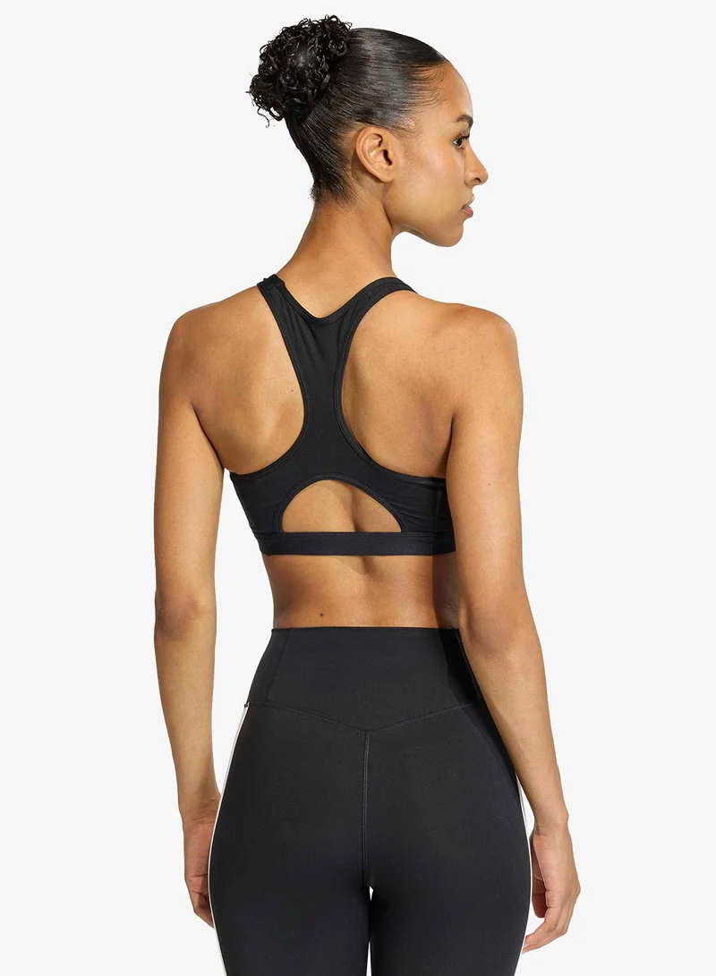 اديداس حمالة صدر أوبتايم إسنشالز متوسطة الدعم بثلاث خطوط