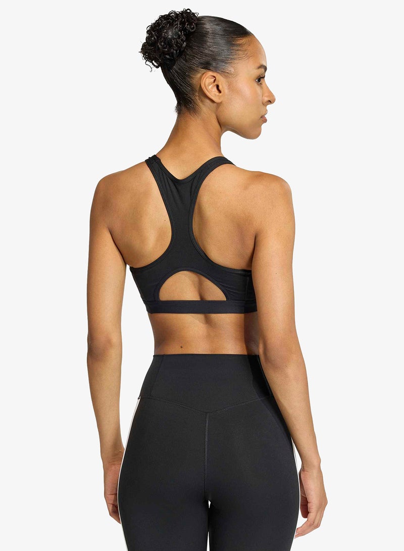 Adidas 3-Stripes Optime Essentials Medium Support Bra - Image 2