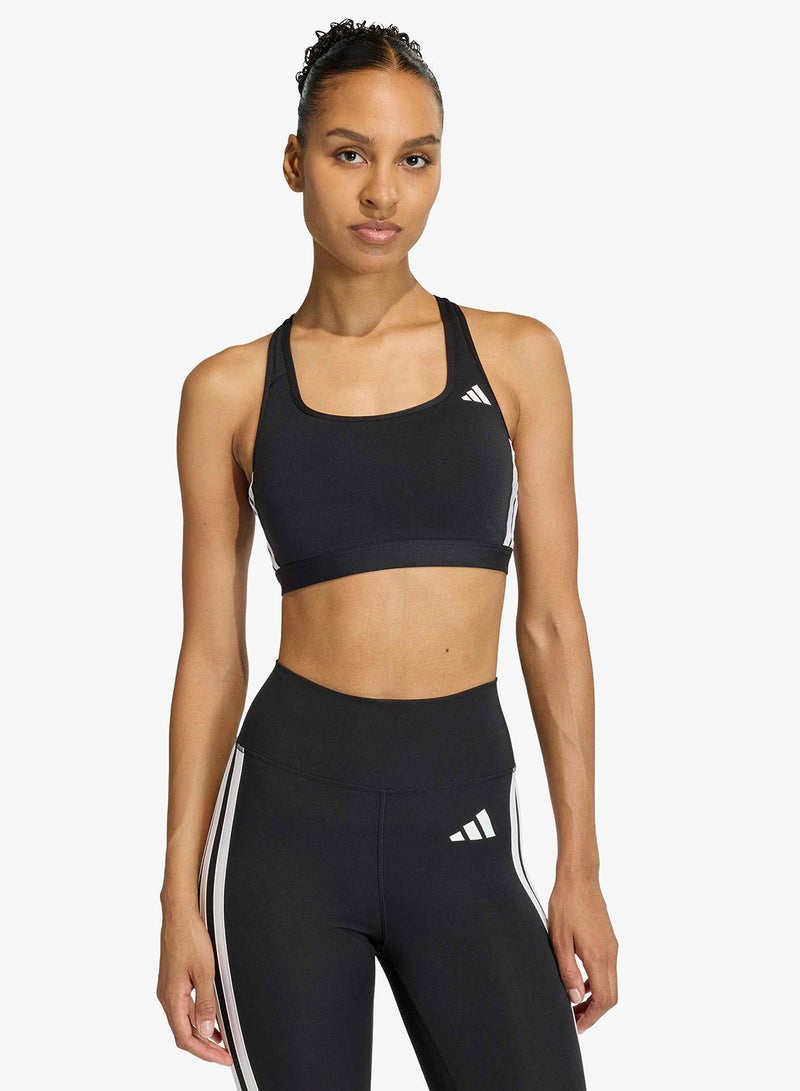 Adidas 3-Stripes Optime Essentials Medium Support Bra - Image 1