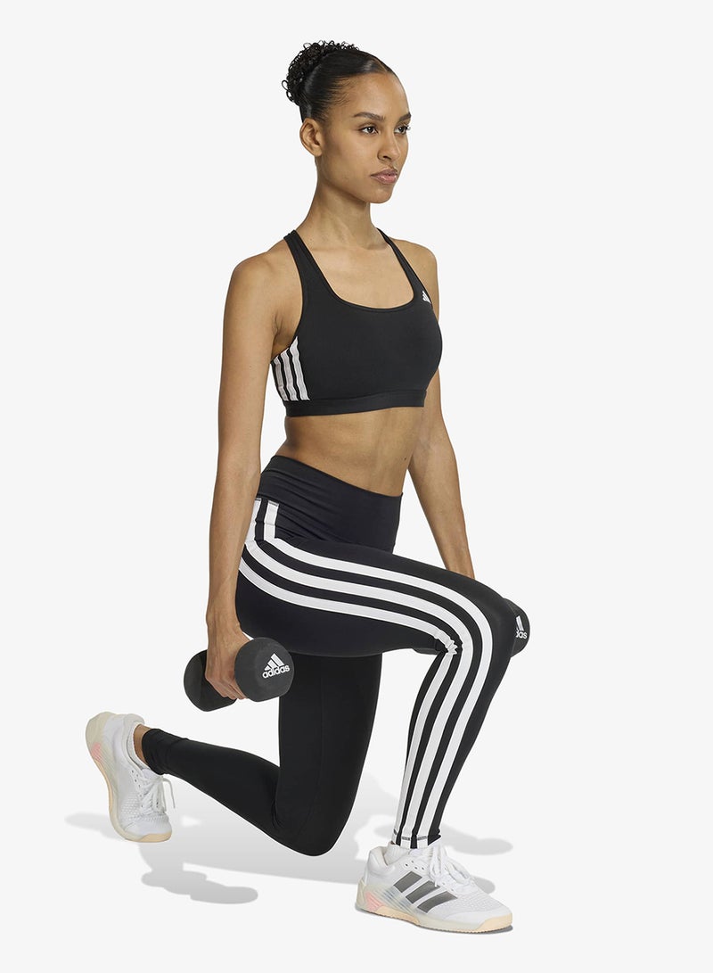 Adidas 3-Stripes Optime Essentials Medium Support Bra - Image 5