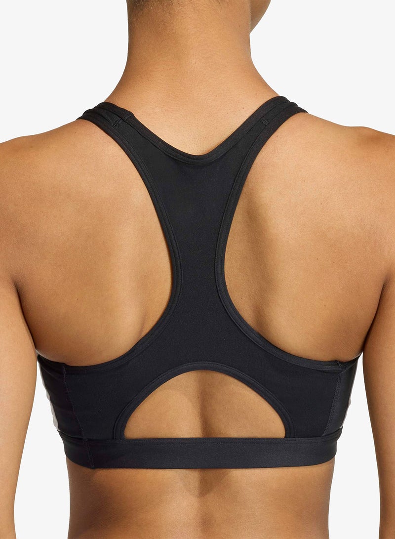 Adidas 3-Stripes Optime Essentials Medium Support Bra - Image 4