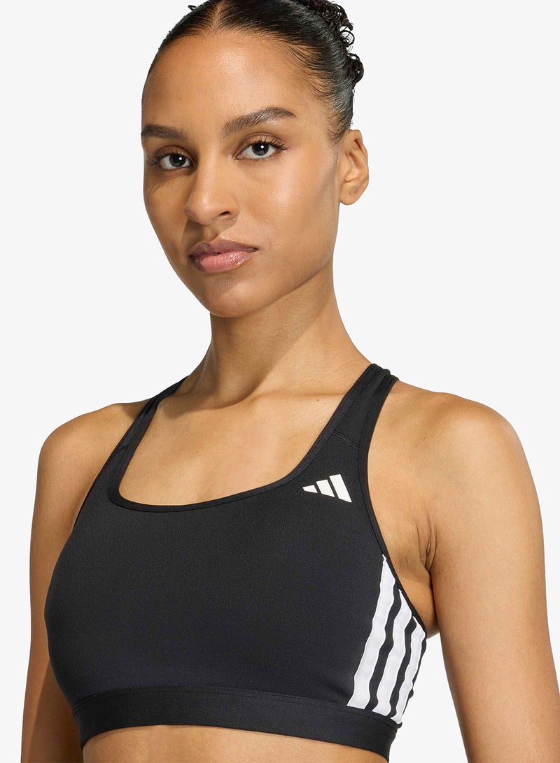 Adidas 3-Stripes Optime Essentials Medium Support Bra - Image 3