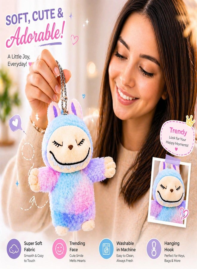 Aruvia Love Bubu Soft Toy Plush Keychain (24 cm) | Cute Fuzzy Stuffed Doll with Hanging Hook | Bag Charm Car Keychain Plush | Gift for Boys Girls - Image 2