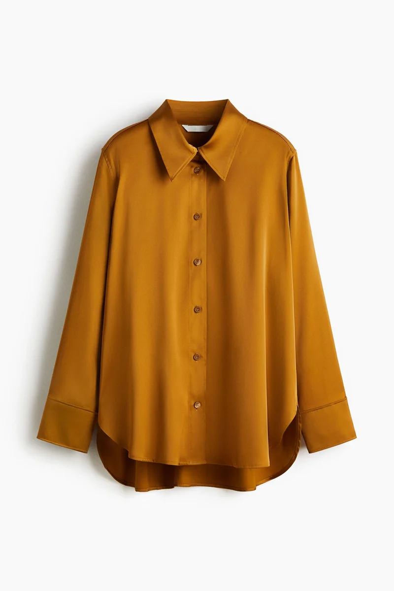 H&M Oversized satin shirt