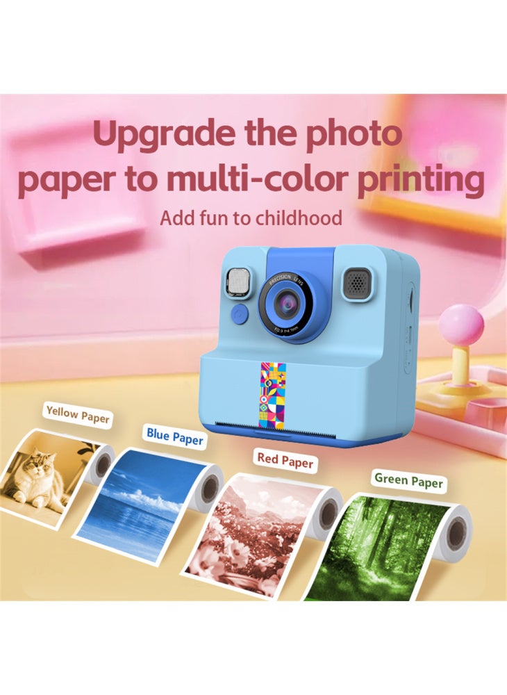 Generic A30 2.4 Inch IPS Screen Instant Camera for Kids HD Flip Lens Video Recorder Built In Games - Purple - Image 3