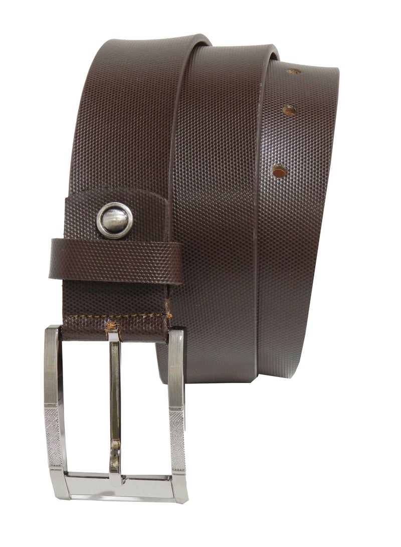 LAVERI LEATHER GENUINE LEATHER 35MM FORMAL AND CASUAL BROWN BELT FOR MENS - Image 2