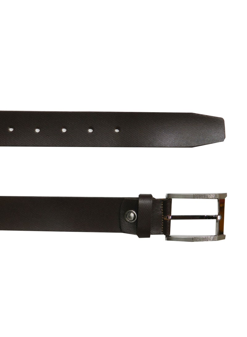 LAVERI LEATHER GENUINE LEATHER 35MM FORMAL AND CASUAL BROWN BELT FOR MENS - Image 5