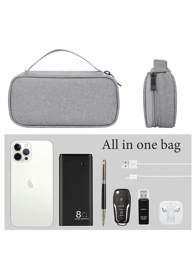 Generic Cable Organizer Bag Travel Electronic Accessories Organizer Bag Travel Gear Storage Carrying Sleeve Pouch for USB Cable Earphones Power Banks USB Drive SD Card Charger Hard Disk Storage Bag - Image 2