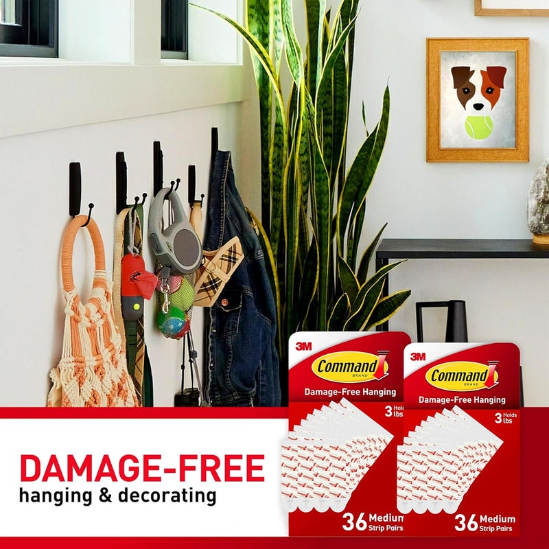 Command Medium Refill Adhesive Tape Strips (72 Strips) - Image 4