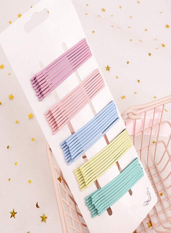 Plenteous مجموعة دبابيس شعر وفيرة مكونة من 40 قطعة، دبابيس شعر ملونة مع علبة لطيفة، دبابيس شعر معدنية للشعر الكثيف، رائعة لجميع أنواع الشعر، دبابيس شعر للفتيات والسيدات (لون حلوى فاتح) - Image 1