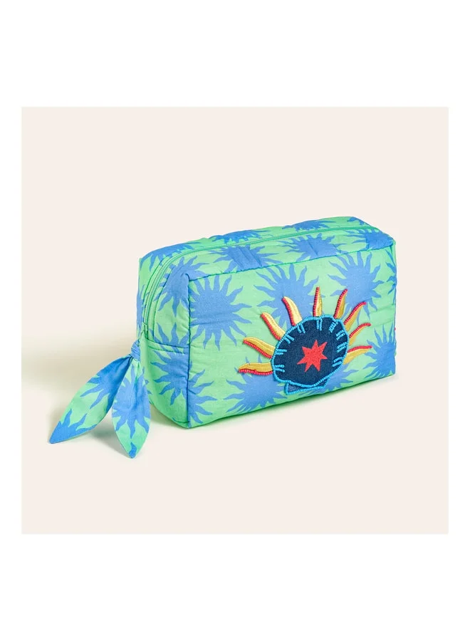 Zsa Zsa Zsu  Rajpath Green Makeup Bag 23x14x9.5 cm.  | Best Price UAE