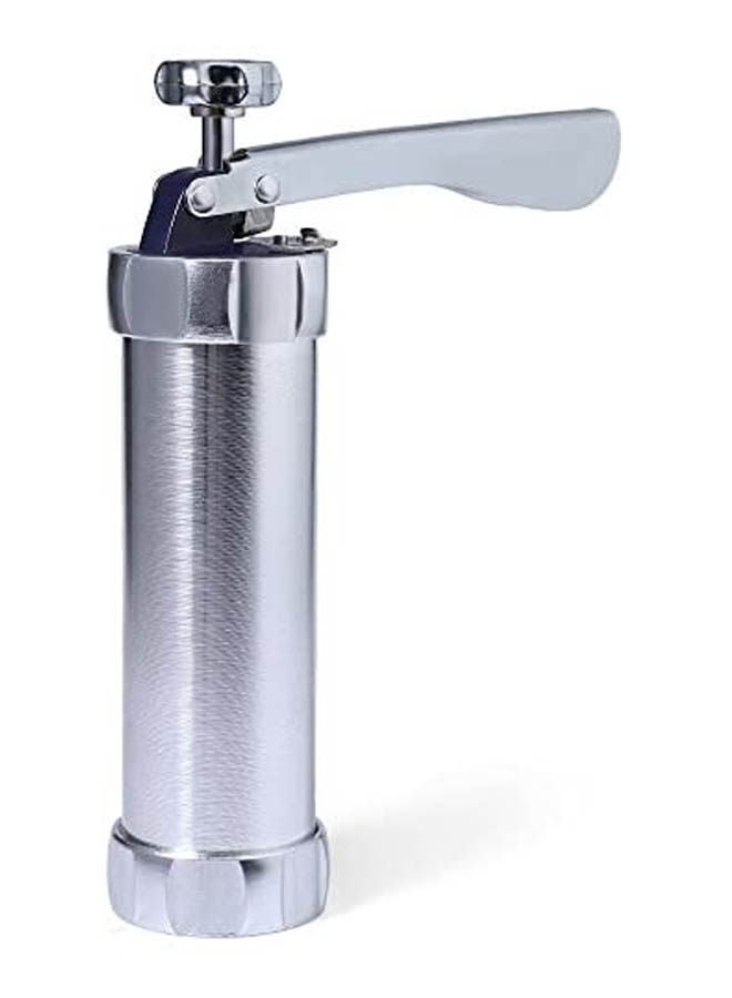 NIBEMINENT Press Cookie Machine Biscuit Maker Cake Decorating Gun Kitchen Tool Moulds Silver - Image 2