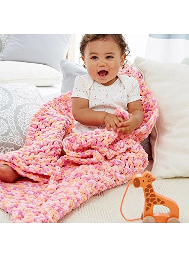 Bernat Baby Blanket Yarn, 3.5 oz, Gauge 6 Super Bulky, Peachy - Image 5