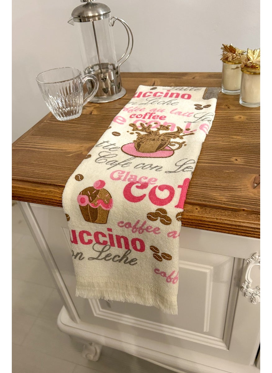 Cnr Garden Fringed Cotton Printed 100% Cotton 40X60 cm Hand Face Kitchen Towel Soft Patterned Water Absorbent Towel  - Image 1