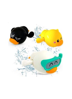 RATSAW Baby Bath Toys Duck 3 Pack Swimming Duck Toy For Children  - Image 1