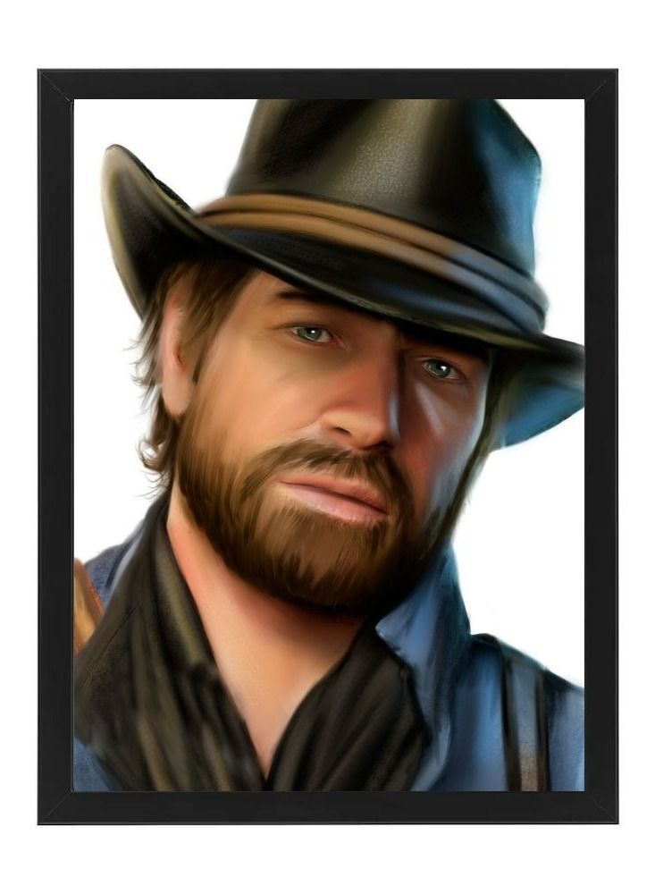 RKN إطار ملصق فني رقمي آرثر مورغان 30X40 سم - Image 2