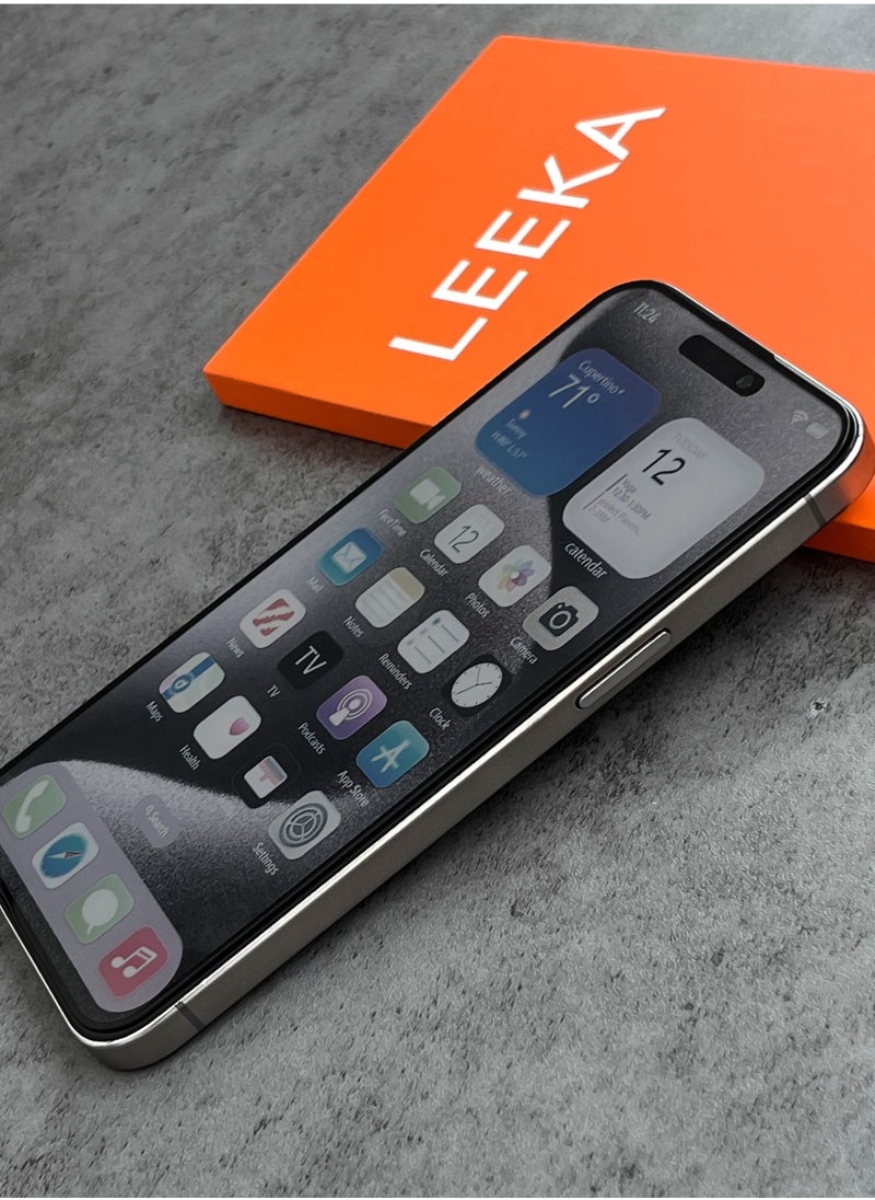 LEEKA - iPhone XR Screen Protector with HD view Bubble Free, Anti-Drop and Anti-scratch full screen anti finger print protection with free Easy Installation kit and wipes tempered glass - Image 1