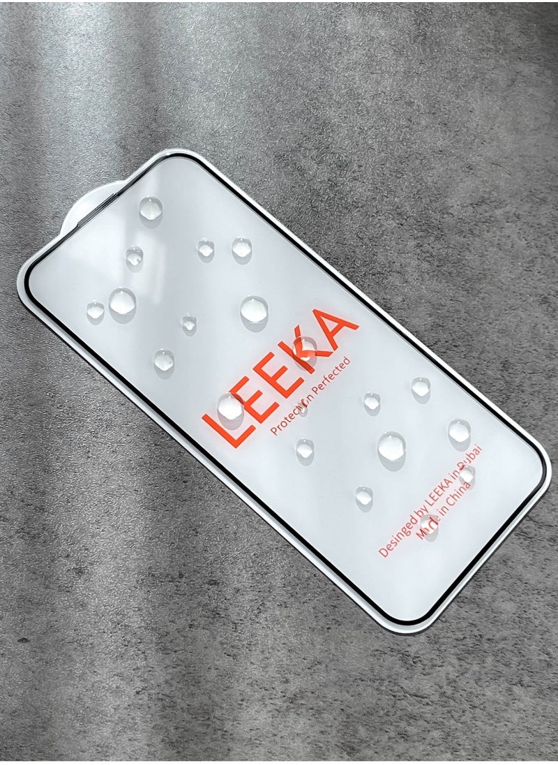 LEEKA - iPhone XR Screen Protector with HD view Bubble Free, Anti-Drop and Anti-scratch full screen anti finger print protection with free Easy Installation kit and wipes tempered glass - Image 1