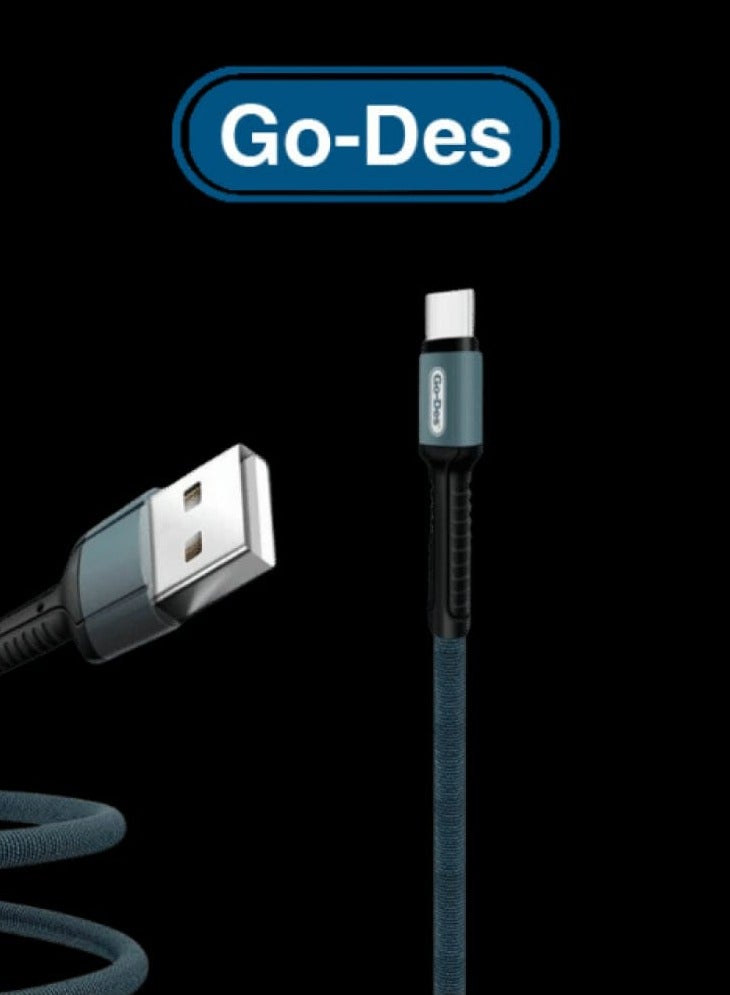 GO-DES USB to Type-C Charging Cable 1m Fast Charging - Image 1