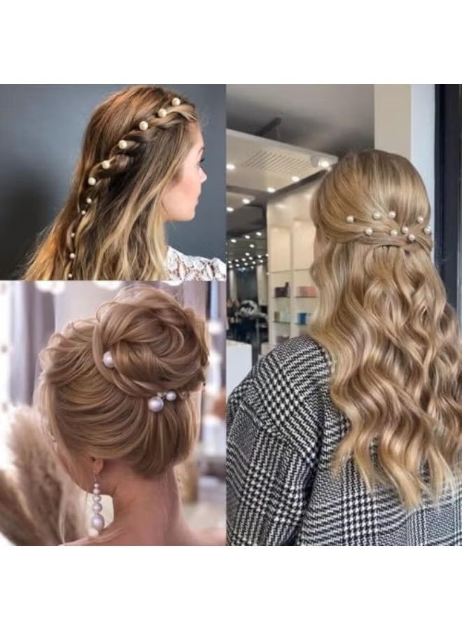 Pearl Hair Pins, 18 PCS Bridal Hair Wedding Hair Accessories, Pearl Bobby Pins for Hair, U Shaped Hair Pins for Brides Bridesmaid Girls Women (Gold) - Image 5