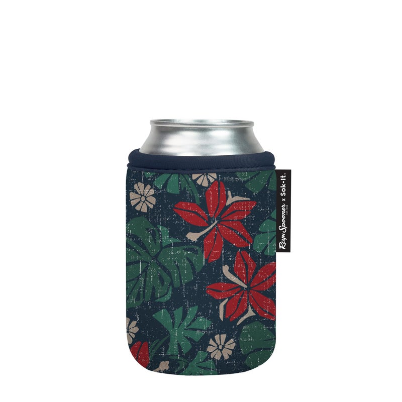 Sok It Can Sok Sleeve for Beer & Soda Insulated Neoprene Cover (Reyn Spooner Pahala  12oz Can Sleeve) - Image 1