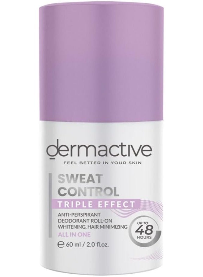 Dermactive Sweat Control Tri-Effect Roll-On 60Ml