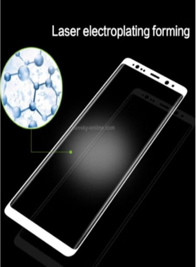 Full Body Curved Samsung Galaxy Note 8 4D Tempered Glass white - Image 2