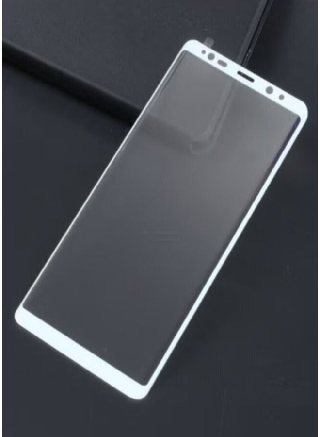 Full Body Curved Samsung Galaxy Note 8 4D Tempered Glass white - Image 1