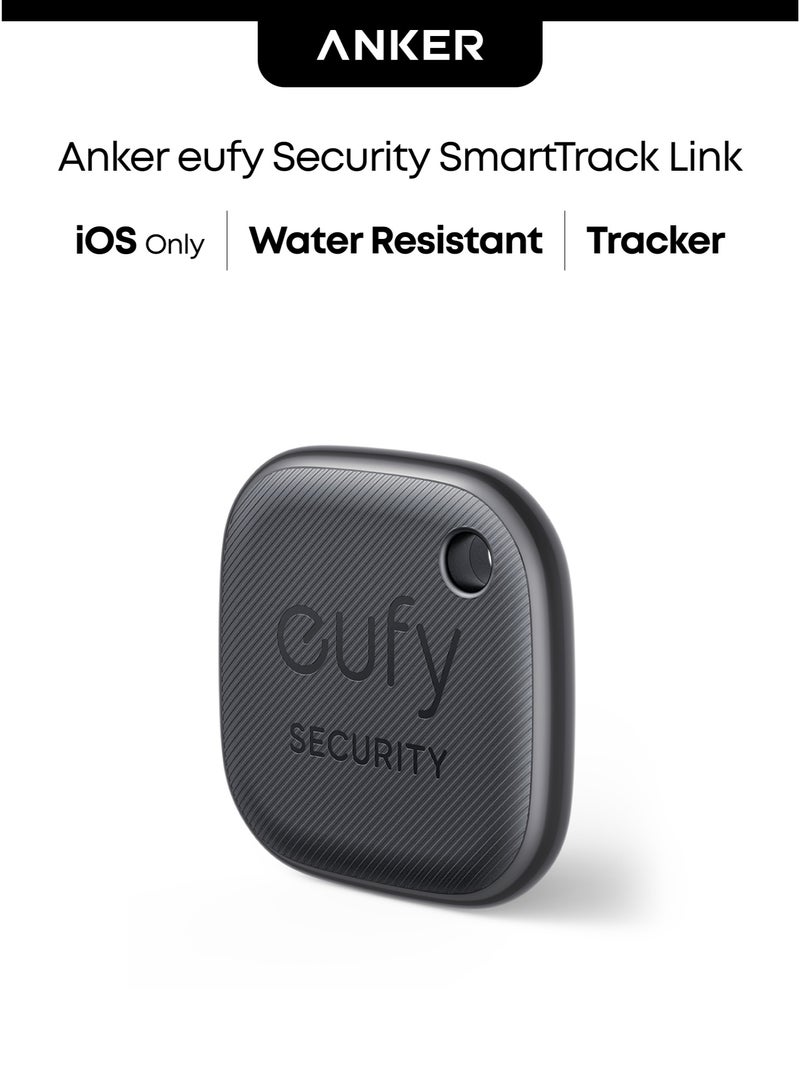 eufy Security SmartTrack Link (Black, 1-Pack), Android not Supported, Works with Apple Find My (iOS only), Key Finder, Bluetooth Tracker for Earbuds and Luggage, Phone Finder, Water Resistant. - Image 1