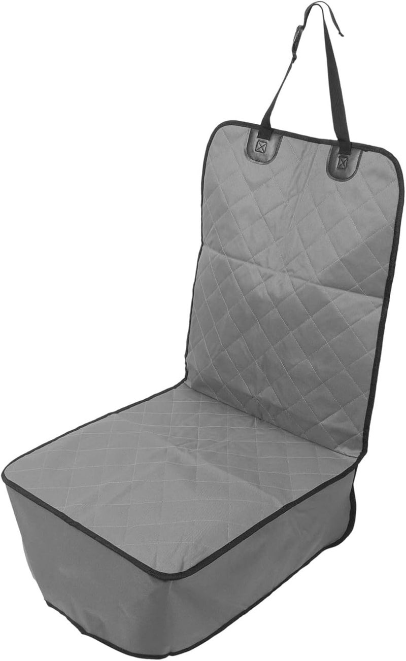 GANAZONO Pet Car Seat Cover Waterproof Oxford Cloth Dog Seat Protector Pad Front Vehicle Cushion Gray for Travel - Image 1