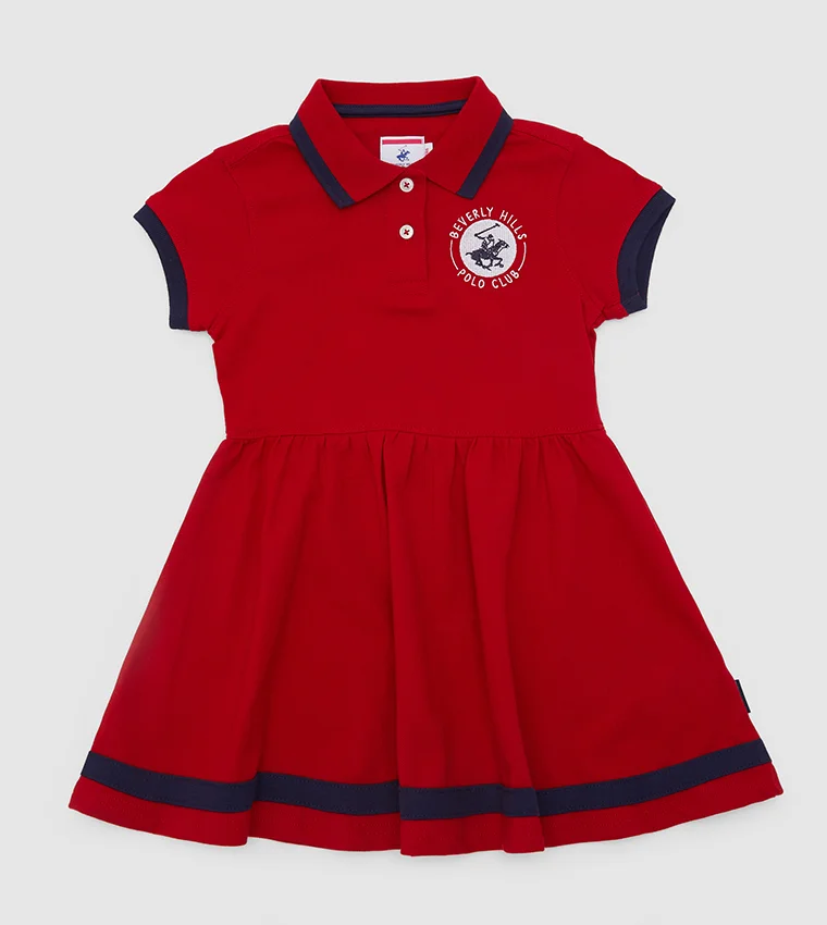 بيفرلي هيلز بولو كلوب فستان بولو بتفاصيل شعار الرحلات