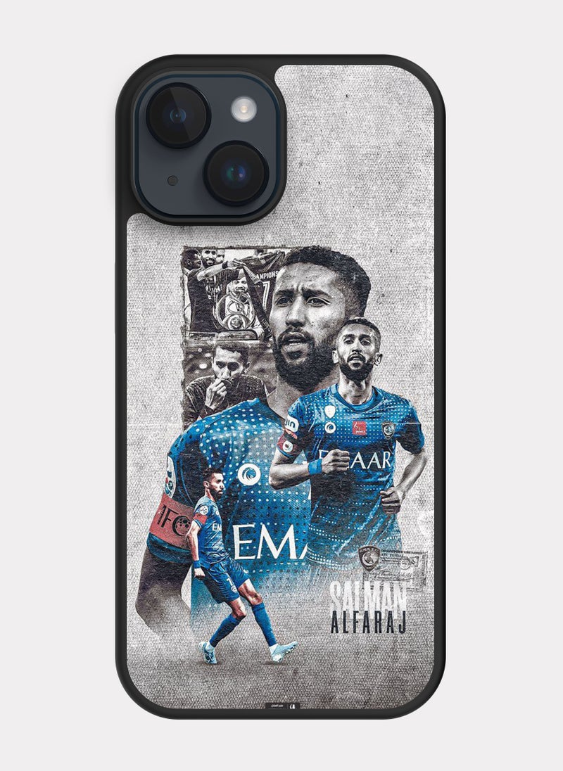 بكسلات كفر ايفون 14 نادي الهلال رمادي - Image 1