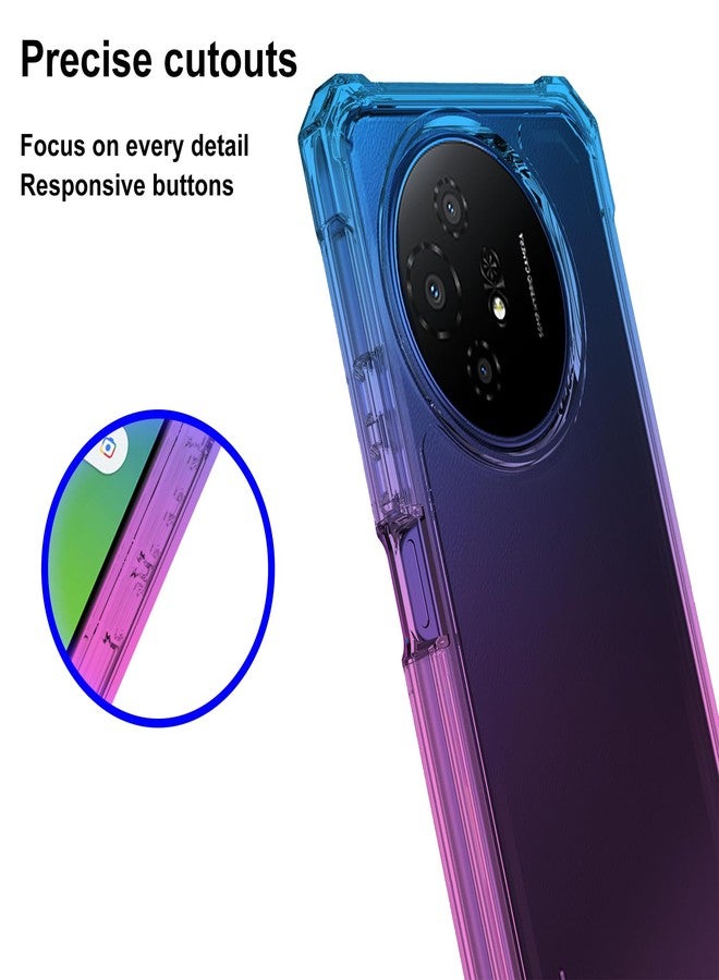 Ailiber جراب هاتف Ailiber لهاتف TCL 50 XL 5G، جراب هاتف TCL 50XL Nxtpaper مع واقي شاشة، زوايا مقاومة للصدمات، غطاء هاتف من السيليكون مزدوج الطبقات - أزرق وردي - Image 5