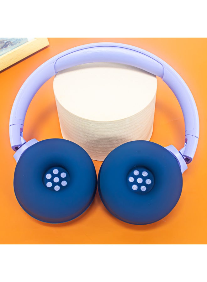 Suitable For JBL Tune 520BT Headset Bluetooth Headset Earmuff Silicone Protective Cover Replacement Anti-fall Soft Case-Color:Blue-Model:T25  - Image 4