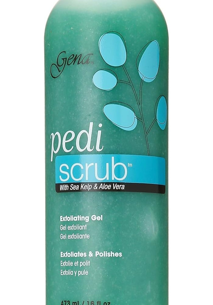 Gena Pedi Scrub Gel with Sea Kelp & Aloe Vera - 16 oz Exfoliating Gel - Image 1