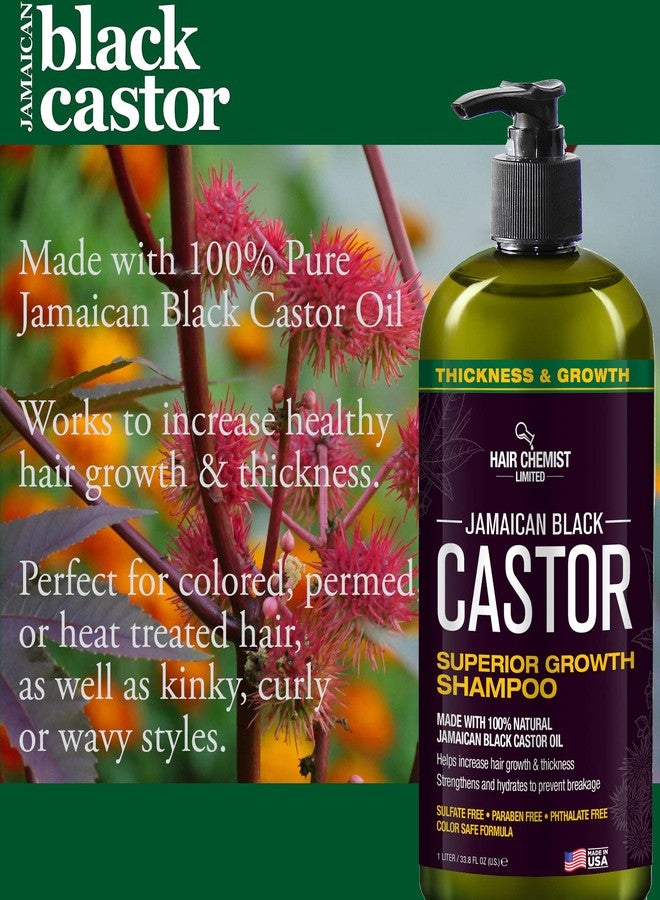 Hair Chemist 2-PC Shampoo & Conditioner Gift Box - Jamaican Black Castor Oil for Hair Growth & Thickness - Sulfate Free, Paraben Free & Phthalate Free - 33.8 oz Each - Made in USA - Image 5